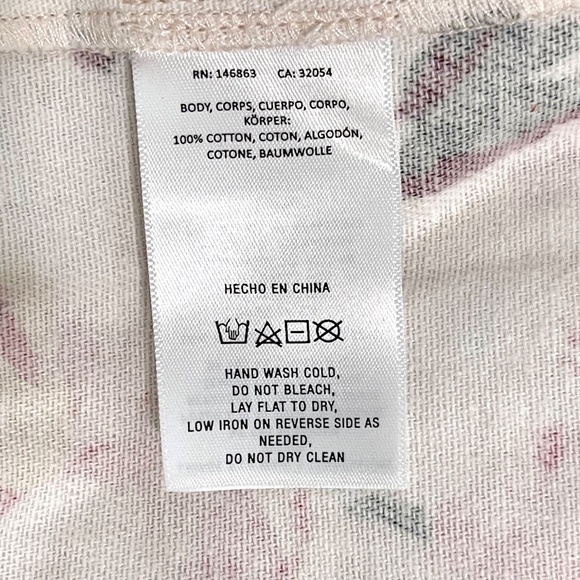 NWT Anthropologie x Mare Mare Pink Floral Mini Puff Sleeve Shirtdress Womens S - Picture 8 of 9